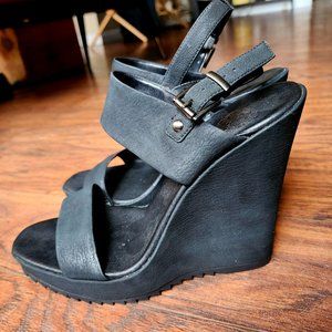 Vince Camuto - Black Wedges Size 10